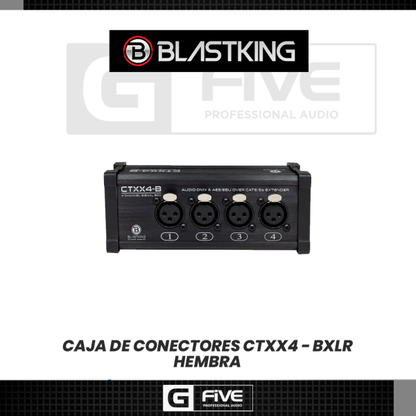 Blastking CTXX4-B Caja Transmisora XLR HEMBRA