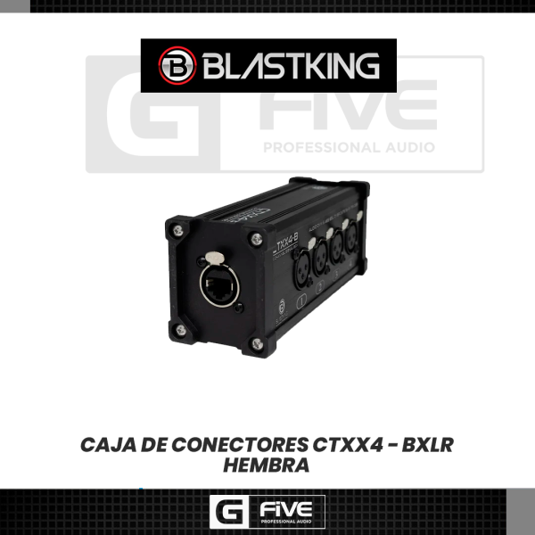 Blastking CTXX4-B Caja Transmisora XLR HEMBRA - Imagen 3