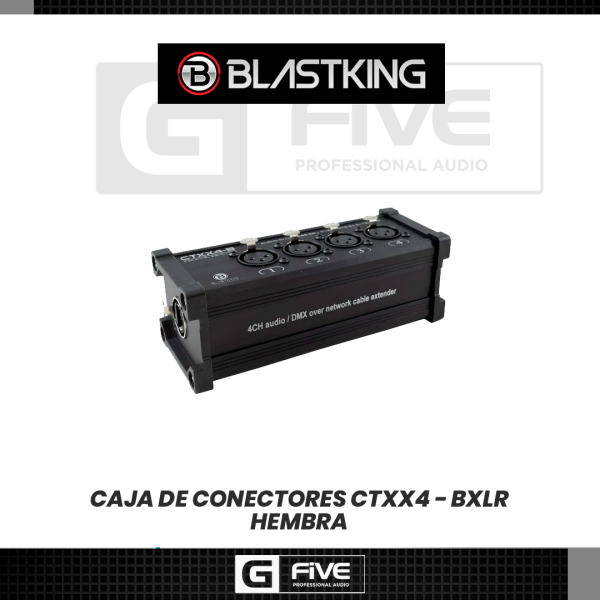 Blastking CTXX4-B Caja Transmisora XLR HEMBRA - Imagen 4