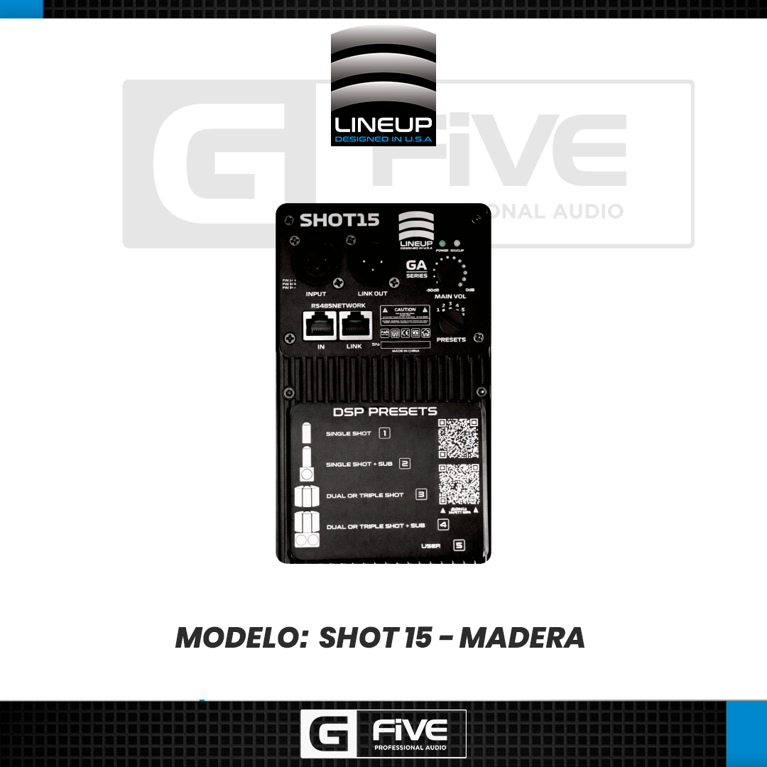 Caja Activa Modelo SHOT15 - madera - Imagen 3
